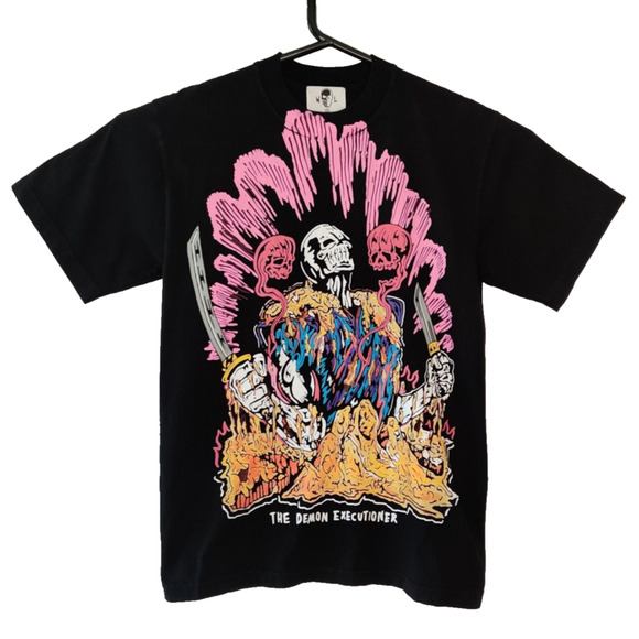 Warren Lotas Mens TShirt Size S The Demon Executioner Black Rare Graphic Print - Picture 10 of 16